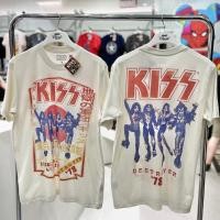 ราคา เสื้อยืดแฟชั่นวินเทจ วง KISS แขนสั้น ลิขสิทธิ์แท้ เสื้อวงดนตรีร๊อค ชาย หญิง ขนาด S 5XL MX 252 (24443636149)