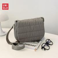 ราคา มาใหม่ uniqlo มีป้ายห้อยยูนิโคล่ ง่ายและทันสมัยกระเป๋าขนาดเล็กสะ กระเป๋าสะพายข้างไหล่ข้างเดียวสำหรับนักเรียนศิลปะวาฟเฟิลหลากสีลูกกวาด (22843842429)