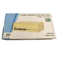 ราคา กล่องแยกจอภาพ ต่อ 1 คอม ออกได้ 4 จอ แบบพอร์ต VGA VGA Splitter 4 port 1 4 เข้า 1 ออก 4 กล่องแยกสัญญาณภาพ VGA D Sub 4 Port 200MHz VGA Splitter FJGEAR FJ2004 (8258740286)
