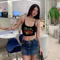 ราคา SpinnyHouse เสื้อสายเดี่ยว เสื้อใส่เล่นน้ำ เสื้อใส่เล่นสงกรานต์ สายเดี่ยว ผ้าเรย่อนยืดเยอะ สาวอวบใส่ได้ ผ้าเรย่อน 2 ชั้น สกรีนลายแซ่บ รุ่น เดี่ยวสั้นNEON (24269019757)