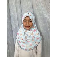 ราคา ผ้าคลุมผมเด็กอิสลาม ฮิญาบเด็กมุสลิม ผ้าคลุมสวมสำเร็จทรงหน้านิ่ม (23411535148)