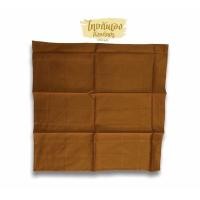 ราคา ผ้าปูรองนั่งพระ ผ้ายีนส์ ผ้านิสีทนะ ที่ปูรองอาสนะ ขนาด 70x70 cm สีแก่นบวร สีพระราชนิยม (8927723854)