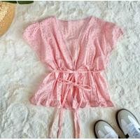 ราคา Nova top เสื้อครอปฉลุโบว์น่ารักๆ (24253605164)