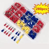 ราคา 280Pcs Assorted Electrical Crimp Terminals Insulated Male Female Wire Connector Electrical Wire Spade Connectors Kit (13608571590)