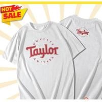 ราคา NEW เสื้อยืด เสื้อคอกลม เสื้อสกรีนลาย TAYLOR GUITAR แขนสั้น (22781757688)