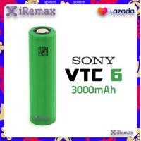 ราคา iremax ถ่านชาร์จ 18650 SONY VTC6 30A 3000 mAh เต็ม ของแท้ รับประกันคุณภาพด้วย Liitokala 1PCS ก้อน (17042070345)