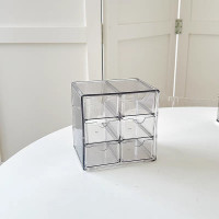 ราคา ชั้นลิ้นชักพลาสติก 6 ช่อง ชั้นวางของ กล่องใส่ของ ชั้นวางของมีลิ้นชัก กล่องลิ้นชักพลาสติก เก็บของจุกจิกบนโต๊ะ ขนาดเล็ก (24594430698)