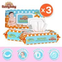 ราคา Sunny Baby Freely Day Night Baby Wet Wipes 3 แพ็ค ผ้าเช็ดทำความสะอาดสำหรับเด็ก 80 แผ่น สูตรอ่อนโยน นุ่มสบาย ไม่ระคายเคือง (20605484202)