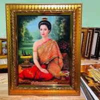 ราคา กรอบรูป พระสุพรรณกัลยา ขนาด 26x32 ซม วัดรวมกรอบ มีขาตั้งและที่แขวนผนัง เป็นของขวัญ ที่ระลึก สักการะบูชา (20543729608)