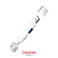 ราคา 7 Caravan Crew 5in1 OTG Card Reader USB 2 0 Micro USB TF SD Type C Card Reader (2642842397)