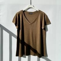 ราคา Chewa Online Store เสื้อยืด คอวี เสื้อผ้า สาวอวบ ผ้าสลาฟ ใส่สบาย V5 (22303325276)