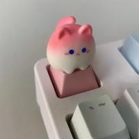 ราคา Original แมวสีชมพูน่ารัก Keycaps OEM ความสูง ABS Keycap โปรไฟล์เชอร์รี่ Artisan Keycaps สําหรับแป้นพิมพ์ Key Caps Gamer ของขวัญ (23635798927)