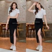 ราคา กระโปรงนักศึกษาทรงเอยาวผ่าหน้า ยาวกระโปรงทรงเอ ยาว กระโปรงทรงเอ ยาว 323436 นิ้ว ผ่าหน้าหลัง (21393880956)