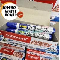 ราคา Jumbo whiteboard marker ปากกาไวท์บอร์ด จัมโบ้ Monami มี 4 สี น้ำเงิน ดำ แดง เขียว กล่อง 12 ด้าม (16510329593)