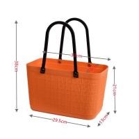 ราคา ตะกร้าใส่ของขนาดใหญ่ทรงสี่เหลี่ยมตะกร้าสี่เหลี่ยมตะกร้าใส่ของที่เก็บพลาสติกพลาสติก Bakul (24175408588)