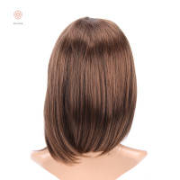 ราคา MELODIA วิกผมบ๊อบสั้นสำหรับผู้หญิงผมแท้ติดลูกไม้ด้านหน้าแบบไม่มีกาวตรง (22640100836)