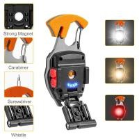 ราคา OBSHORSE EDC ซังไฟ Led ไฟฉายพวงกุญแจแบบพกพาแม่เหล็กที่มีไฟแช็กที่เปิดขวดมินิพวงกุญแจไฟฉาย (23197374943)