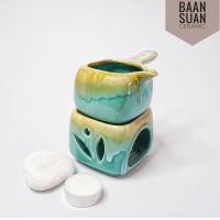 ราคา Baansuanceramic เตาอโรมา เตาน้ำมันหอมระเหย เตาน้ำหอม เตาเทียน เซรามิค (8789519997)