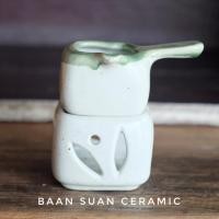 ราคา Baansuanceramic เตาอโรมา เตาน้ำมันหอมระเหย เตาน้ำหอม เตาเทียน เซรามิค (1656612014)