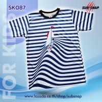 ราคา SnapCat SK087 เสื้อยืดเด็กอายุ 4 10 ปี เสื้อแฟชั่นเด็ก เสื้อยืดคอกลม เสื้อผ้าแฟชั่น เสื้อยืดพิมพ์ลาย LineShip (6236668333)