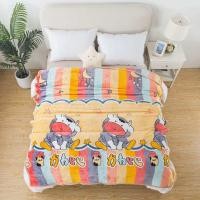 ราคา ผ้าห่มนาโน 6 ฟุต แบบเย็บขอบ ผ้า หนา นุ่ม ลายการ์ตูนน่ารักๆสีสดใสสวยงามมาก (23703736076)