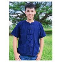 ราคา เสื้อหม้อฮ่อมกระดุมจีนแขนสั้น (14468199996)