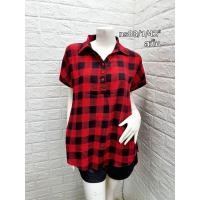 ราคา 88 136เสื้อสีแดง คอปก ผ้าสปัน เสื้อตรุษจีน แขนสั้น (12337769681)