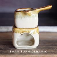 ราคา Baansuanceramic เตาอโรมา เตาน้ำมันหอมระเหย เตาน้ำหอม เตาเทียน เซรามิค (1656612013)