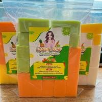 ราคา 14ก้อน ฟรี1ก้อน สบู่ระเบิดขี้ไคล สบู่กลูต้าเร่งใส แถมตาข่าย1ใบ (23294694564)