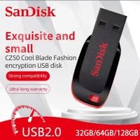 ราคา SanDisk Cruzer Blade 32GB 64GB 128GB USB 2 0 Flash Drive Pendrive (24418252082)