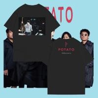 ราคา Potato band เสื้อยืดคอกลมผ้าฝ้ายพิมพ์ลายกราฟิก S 5XL (24507762443)