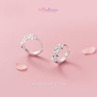 ราคา SE113 ต่างหูห่วงเงินแท้ 92 5 l Silver Blossom l ลายดอกไม้ เรียบหรู ใส่ได้ทุกวัน สไตล์มินิมอล (24434317864)