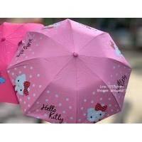 ราคา ร่มพับ 2 ตอน Hello kitty กันฝนกันแดด UV ด้ามจับเป็นหัวคิต (14982880628)