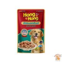 ราคา Hong Hong โฮ่ง โฮ่ง อาหารเปียกสุนัข 12 ซอง อาหารสุนัขแบบเปียก 130g (19545771897)