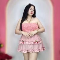 ราคา จัดส่งทันที กระโปรงสาวอวบร้านปอ เอว 30 44 สะโพก58 ยาว 16 5 ทางสวยน่ารักมาก เฉพาะกระโปรงนะคะ รุ่นกระโปรงขนมชั้นK แป้ง (23309743756)