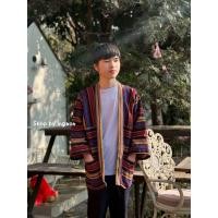 ราคา เสื้อคลุมพื้นเมือง เสื้อคลุมผ้าทอนากา ใส่ได้ทั้งผู้ชายเเละผู้หญิง Free Size (24104339161)
