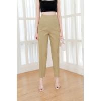 ราคา กางเกงเอวสูงขากระบอกเล็ก 9 ส่วน ซิปข้างขอบ2นิ้วครึ่ง (22878053528)