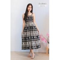 ราคา เดรสบ่าย่น ผ้าสปัน ใส่สบาย (24382398756)