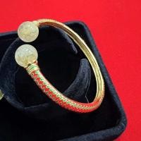 ราคา ชุดกำไลแหวนไหมทองลงยาปรับขนาดได้ฟรีไซส์ไหมทองเป็นธรรมชา เป็นงานทองเหลือง 24k (20992865638)