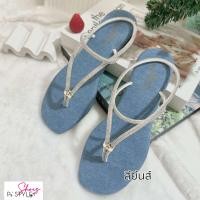 ราคา รองเท้าแตะ แบบสวม หูคีบ รัดส้น มี 6 สีพร้อมส่ง (23727173357)