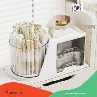 ราคา Samsich ชุดกล่องใส่ของอเนกประสงค์ หมุนได้ มีลิ้นชัก กล่องใส่เครื่องเขียน ที่ใส่เครื่องสำอาง สไตล์มินิมอล Samsich choice (21920030655)