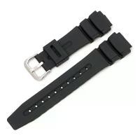 ราคา นาฬิกาสําหรับ Casio DW 290 DW 340 AD 300 ยางเรซิ่นผู้ชายสีดํากีฬากันน้ําซิลิโคนสายรัดข้อมือ 19 มม (24464901522)
