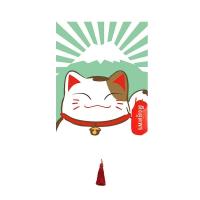 ราคา แมวญี่ปุ่นสามเหลี่ยมแขวนธงผ้าม่านประตูสั้นผ้าม่านตกแต่งครึ่งผ้าม่านร้านอาหารซูชิผ้าม่าน (20034599059)