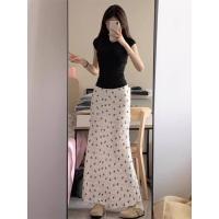 ราคา กระโปรงยาวเอวสูงลายผีเสื้อสีขาว กระโปรงทรงหางปลา กระโปรงทรงเอ กระโปรงยาวปานกลาง ฤดูร้อน 2025 กระโปรงสำหรับผู้หญิง (24424410169)