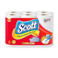 ราคา Scott Kitchen Paper Towel x 6 Rolls สก๊อตต์ ทาวเวล กระดาษอเนกประสงค์ ยาวพิเศษ แพ็ค 6 ม้วน (9113999227)