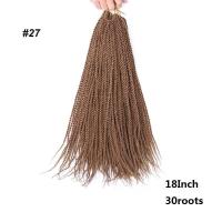 ราคา วิกผมปลอมถักเปียสำหรับผมเปียทวิสต์ถักโครเชต์เซเนกัลขนาด18นิ้วสีน้ำตาลดำไล่เฉดสีสังเคราะห์ผมเปียเซเนกัล (23920192901)