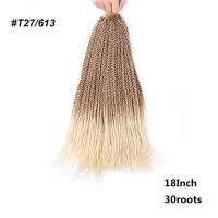 ราคา วิกผมปลอมถักเปียสำหรับผมเปียทวิสต์ถักโครเชต์เซเนกัลขนาด18นิ้วสีน้ำตาลดำไล่เฉดสีสังเคราะห์ผมเปียเซเนกัล (23920192908)