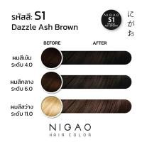 ราคา NIGAO Grey Coverage Hair Color นิกาโอะ แฮร์คัลเลอร์ ครีมย้อมผม รุ่นปิดผมขาว แถมฟรี Developer 1ขวด (13959727712)