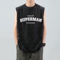 ราคา Muse Harbor เสื้อกล้ามผู้ชายเสื้อยืดแขนกุดคอกลมแฟชั่นวินเทจสไตล์อเมริกัน (24377875078)