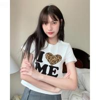 ราคา จัดส่งตลอด 24 ชั่วโมง เสื้อยืด Baby Tee เสื้อครอป เสื้อครอป I LOVE ME ลายหัวใจลายเสือ สไตล์สาวมั่น สายเกาไม่ควรพลาด ผ้าฝ้าย 100 (24609366081)